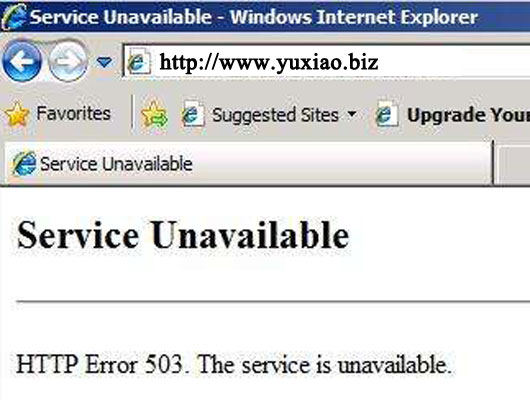 网站关站时如何通过.htaccess设置503错误