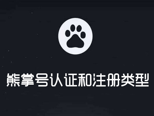 怎么查看熊掌号认证和注册类型？